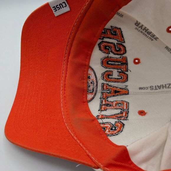 Syracuse University Hat Zephyr White Cotton "The Cuse" on Closure - Picture 9 of 11
